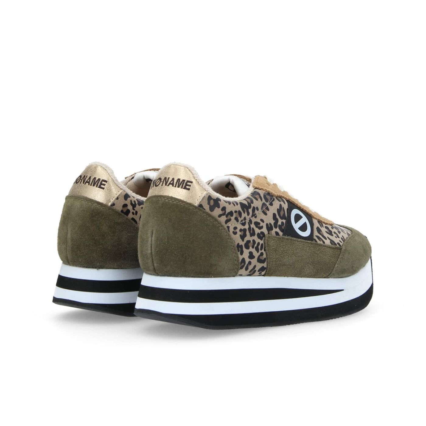 FLEX M JOGGER W  -  SUEDE/LEO ROCK  - VERDE OLIVA/LEOPARDATO